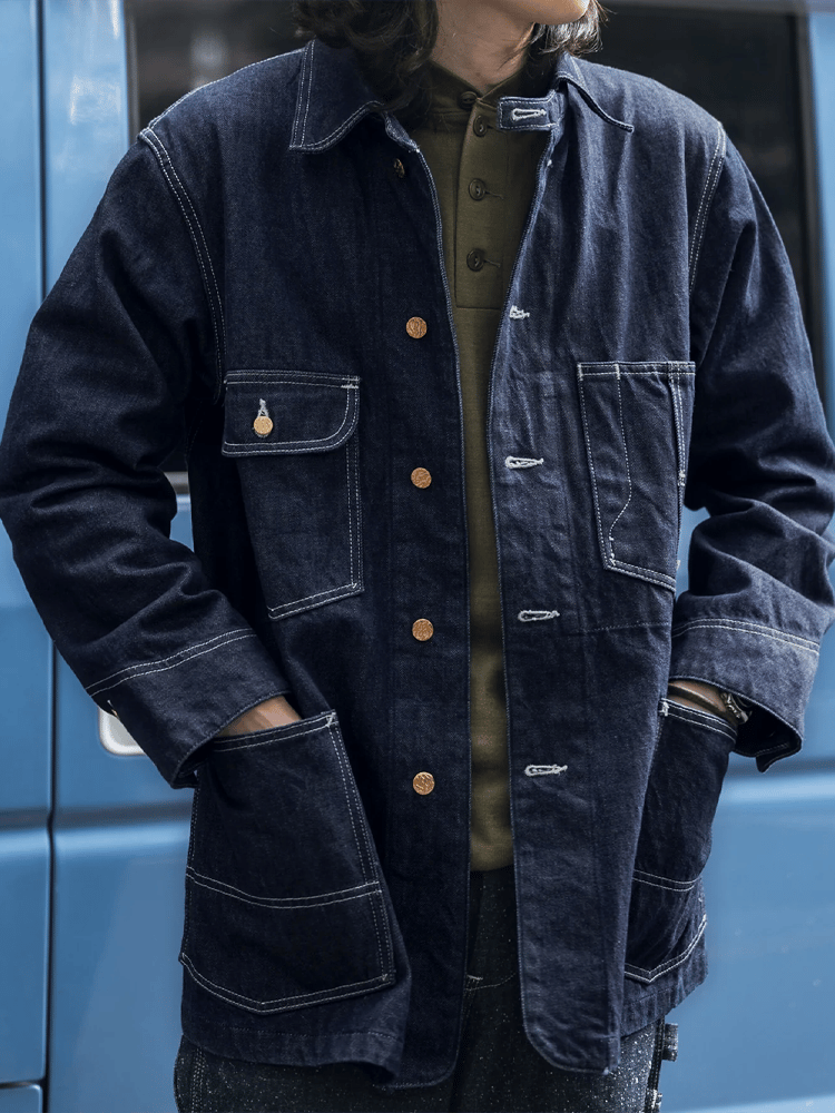 Men's Vintage Pocket Zip Jacket