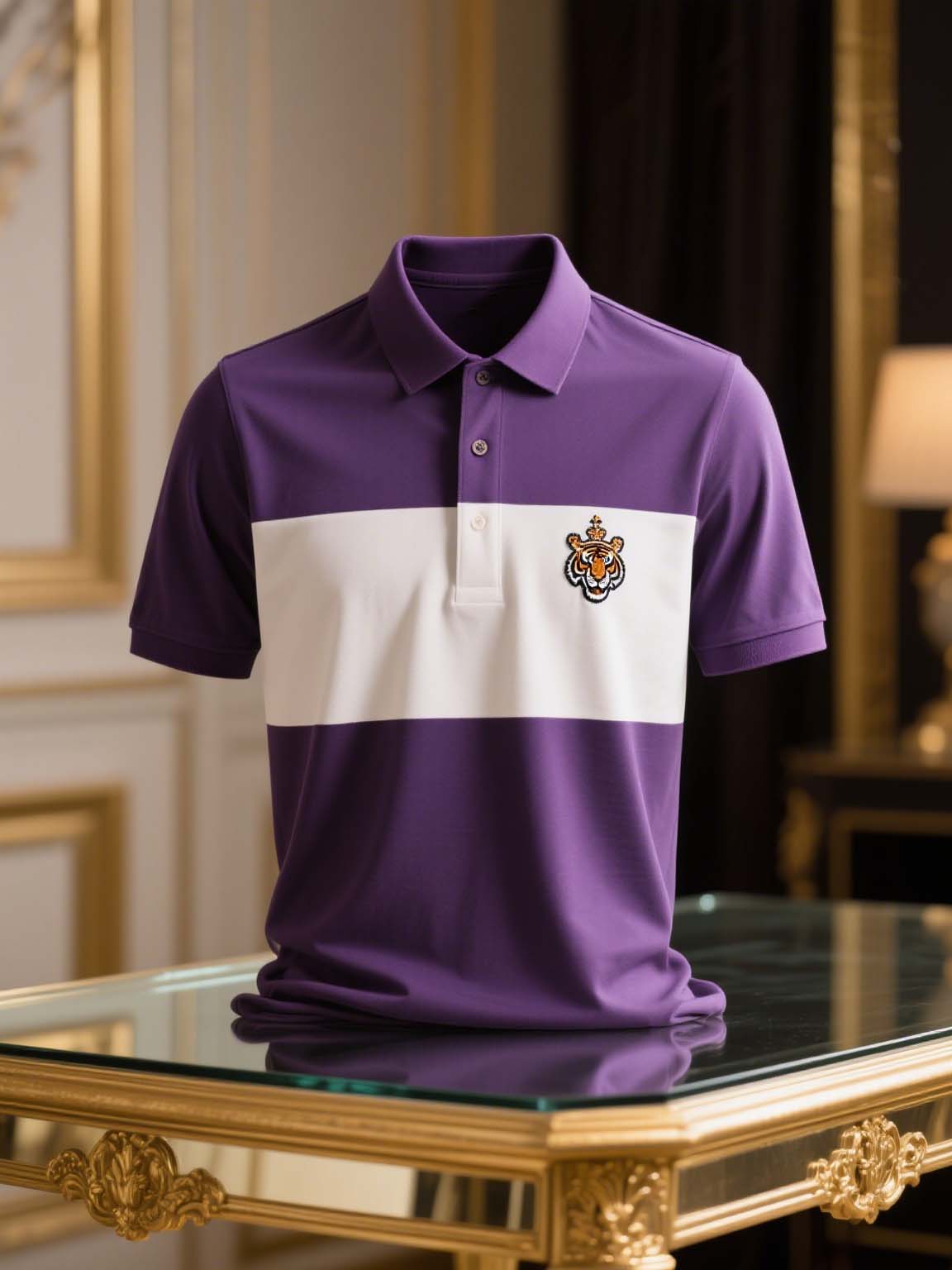Men's Business Casual Button Short Sleeve Polo Shirt