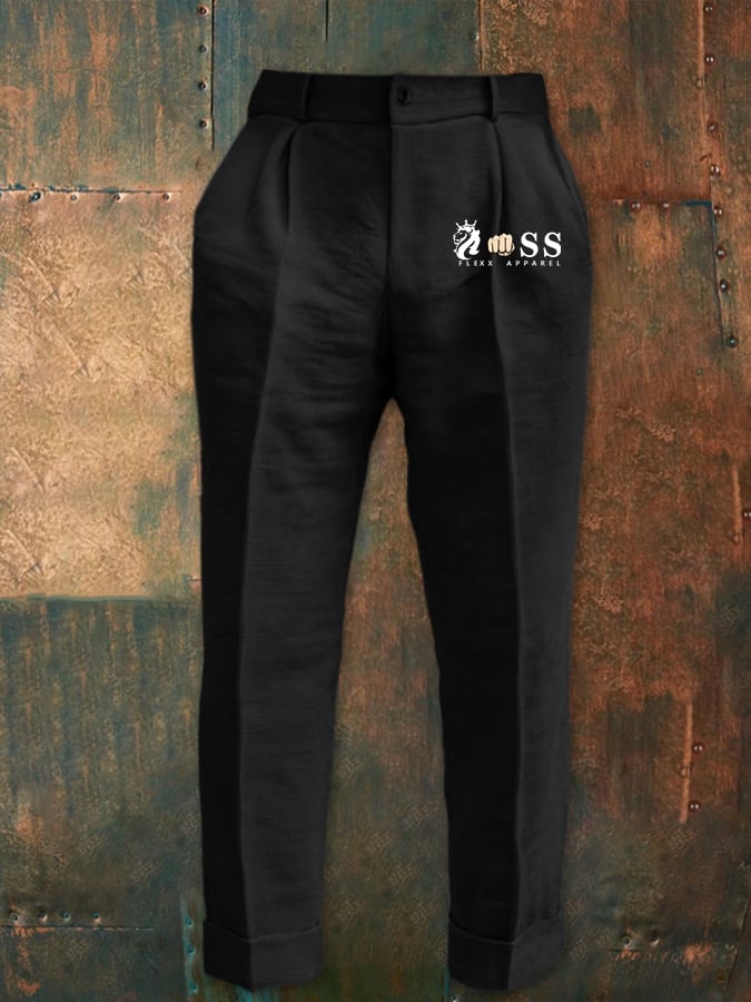 Men's Casual Business All-Match Textured Trousers