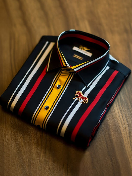 Men's Satin Luxe Long Sleeve Button Down Shirt