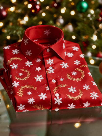 Men's Christmas Art Long Sleeve Shirt