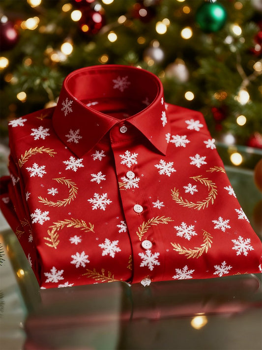 Men's Christmas Art Long Sleeve Shirt