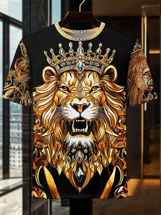Men's Business Luxury Printed Short Sleeve T-Shirt