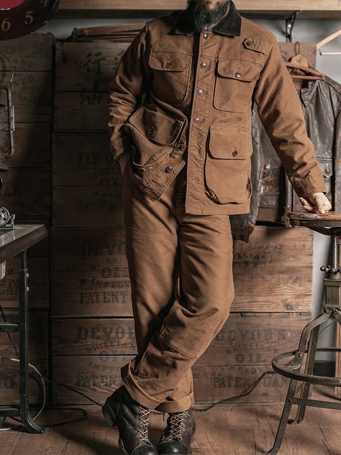 Men's Stylish Multi-Pocket Design Zipper Casual Jacket