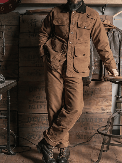 Men's Stylish Multi-Pocket Design Zipper Casual Jacket