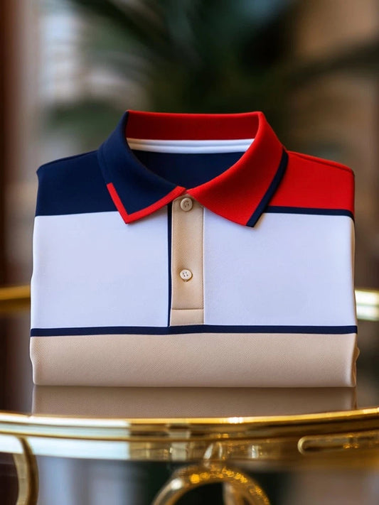 Men's Business Short Sleeve Polo Shirt