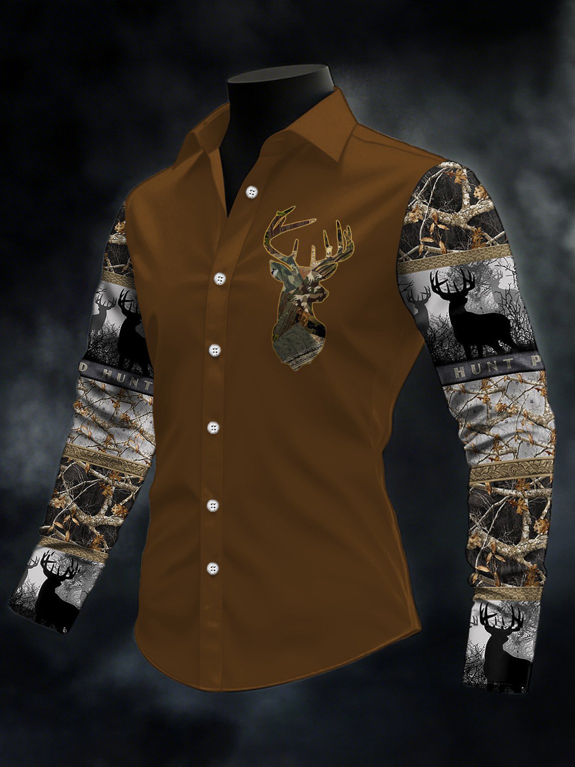 Men's Casual Western Style Contrast Color Shirt
