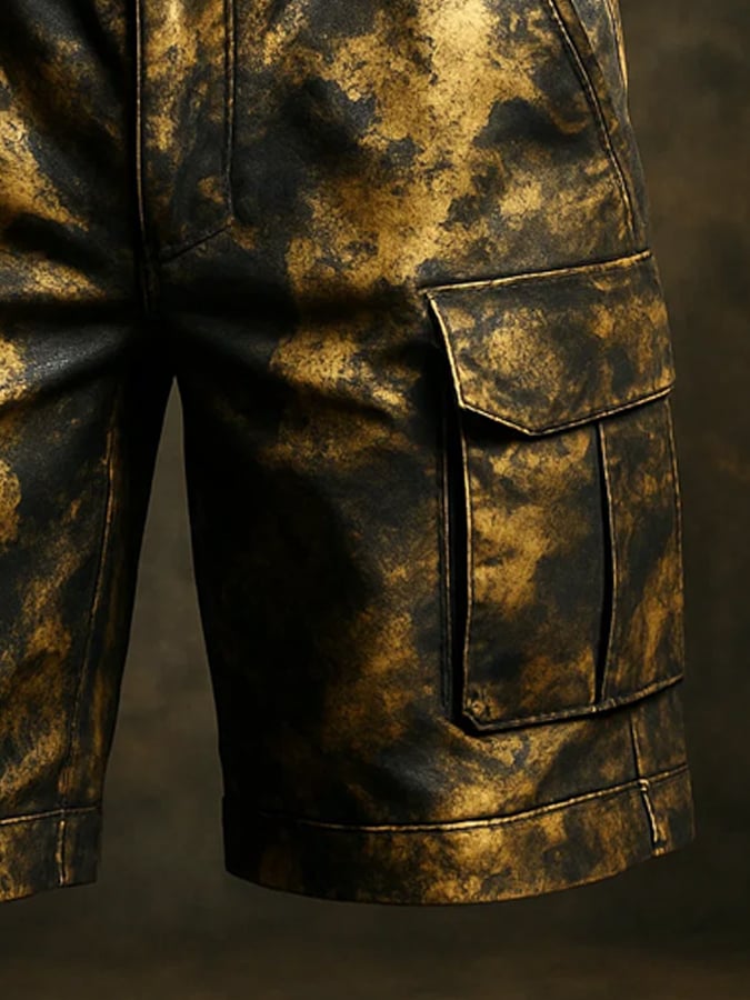 Men's Retro Outdoor Ripstop Multi-Purpose Cargo Shorts