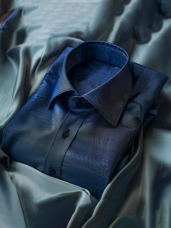 Men's Stripe Print Business Long Sleeve Shirt