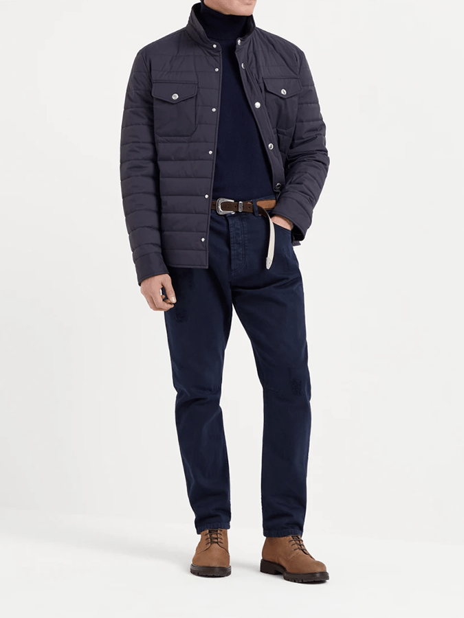 Men's Vintage Pleated Cotton Casual Jacket