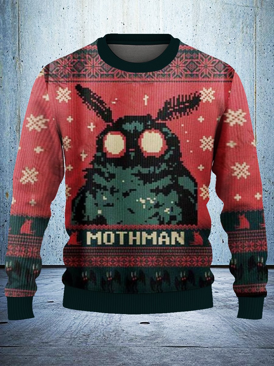 Funny Moth Monster Ugly Christmas Sweatshirt