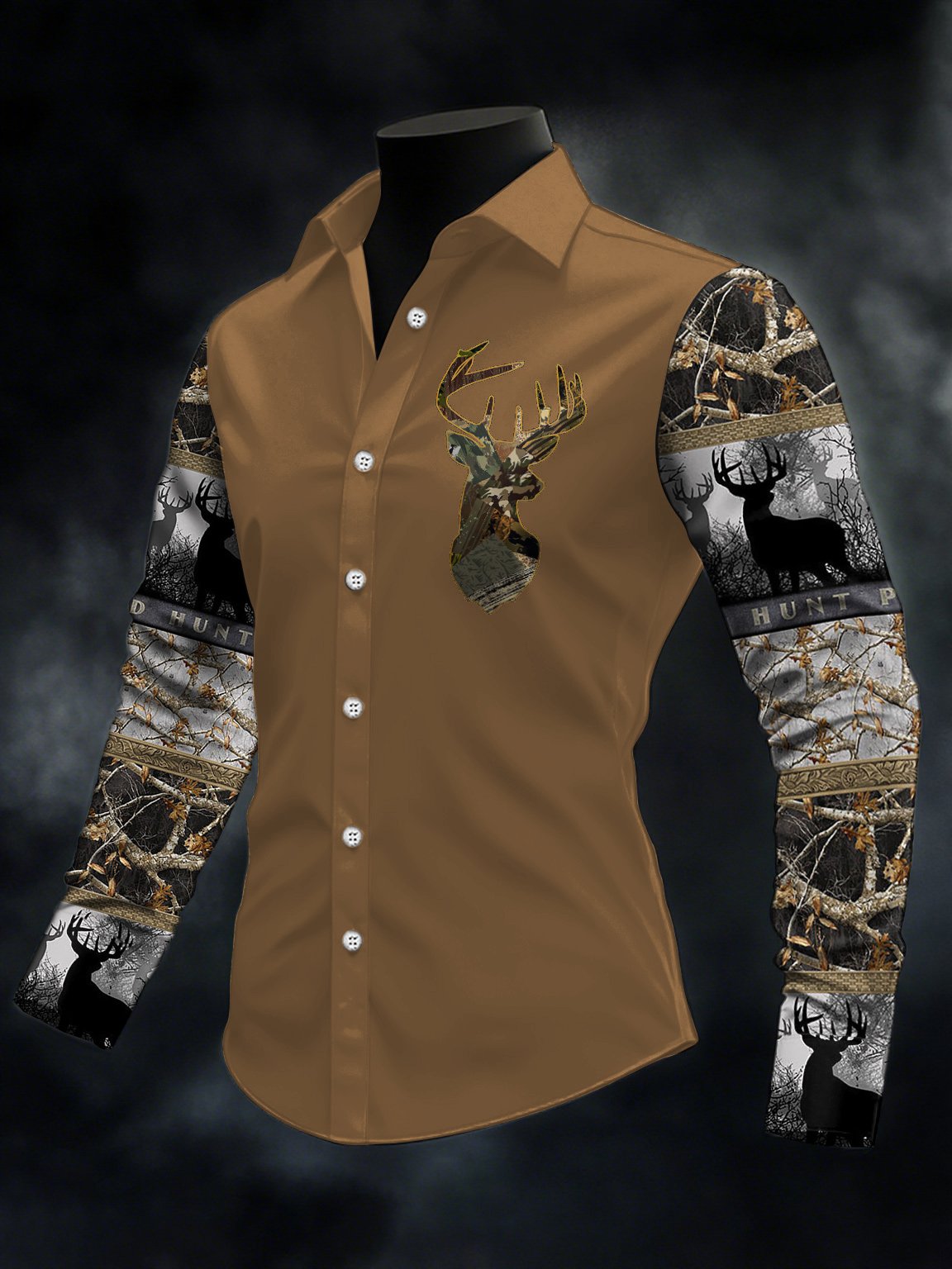 Men's Casual Western Style Contrast Color Shirt