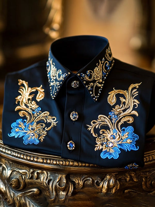 Men's Satin Luxury Business Long Sleeve Shirt