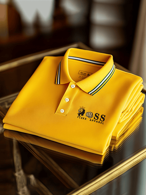 Men's Business Casual Printed Polo Shirt