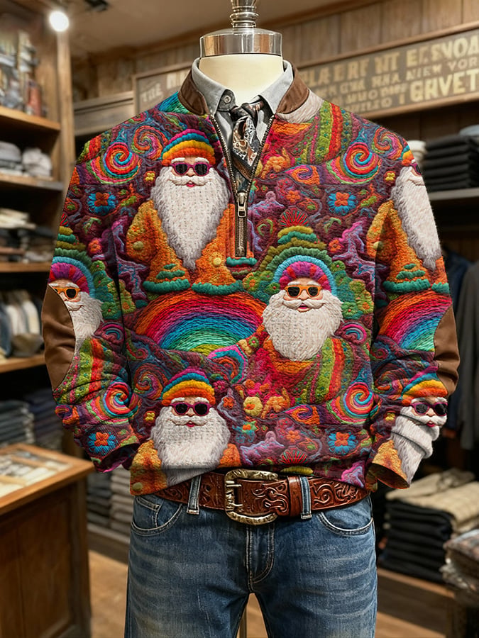 Men's Retro Christmas Printed Sweatshirt