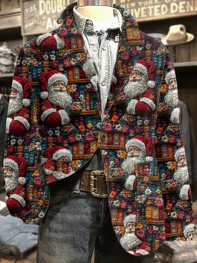 Men's Retro Christmas Casual Blazer