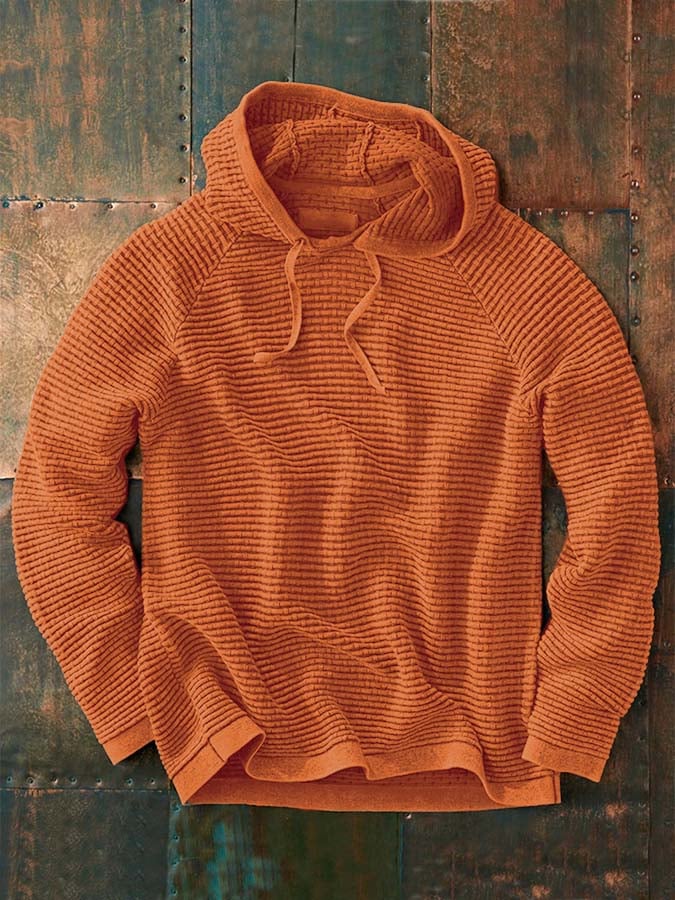 Men's Hooded Waffle Sweatshirt