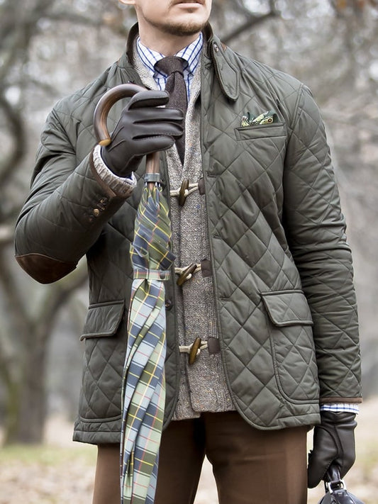 Men's Vintage Pleated Cotton Casual Jacket