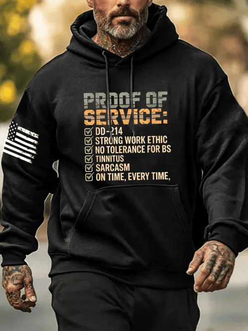 Men's Proof Of Service Print Sweatshirt