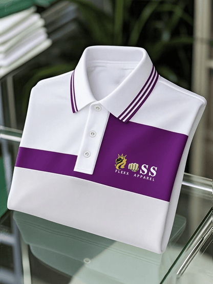 Men's Business Casual Printed Polo Shirt