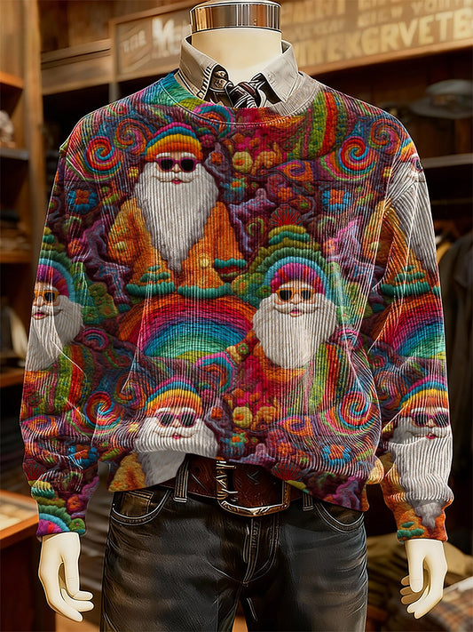 Men's Retro Christmas Art Print Sweatshirt