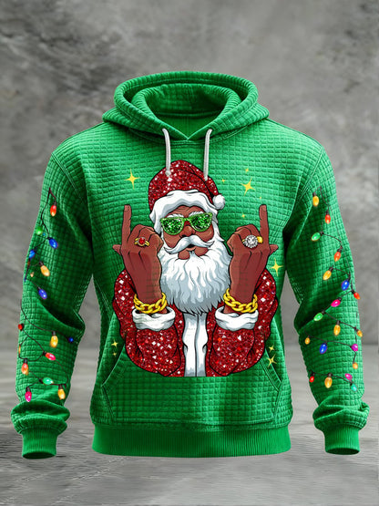 Men's Santa Claus Print Hoodie