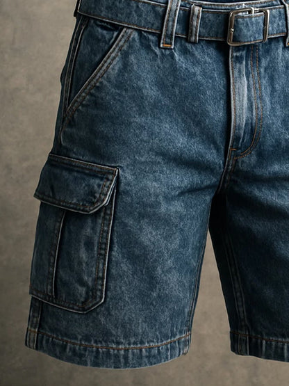 Men's Retro Outdoor Ripstop Multi-Purpose Cargo Shorts