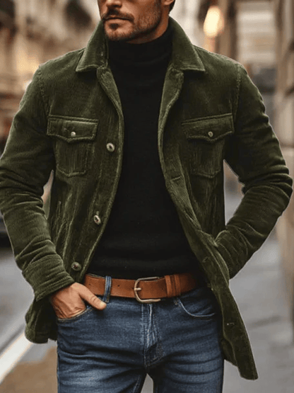 Men's Western Outdoor Vintage Multi-Pocket Jacket