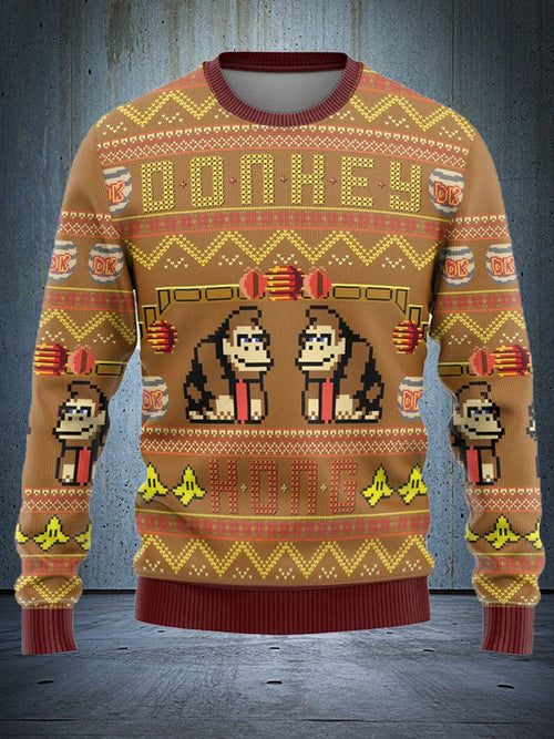 Funny Super Mario Donkey Kong Funny and Ugly Christmas Hoodie