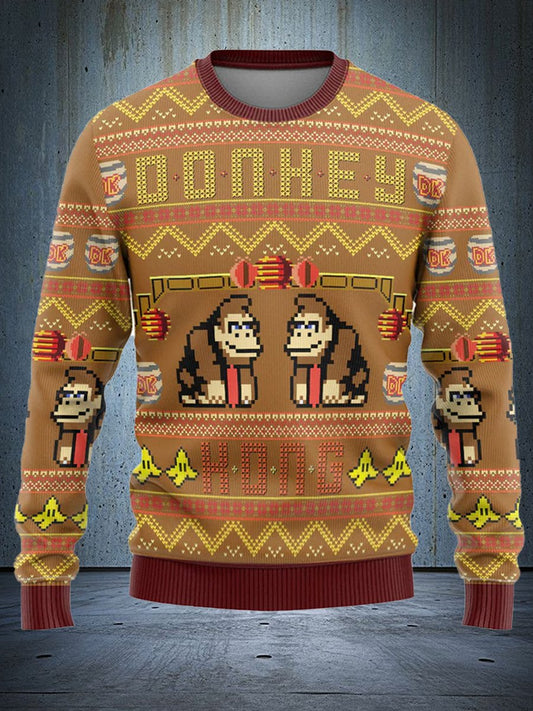 Funny Super Mario Donkey Kong Funny and Ugly Christmas Hoodie