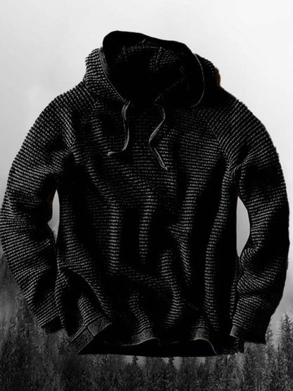 Men's Hooded Waffle Sweatshirt