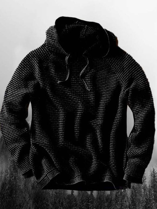 Men's Hooded Waffle Sweatshirt