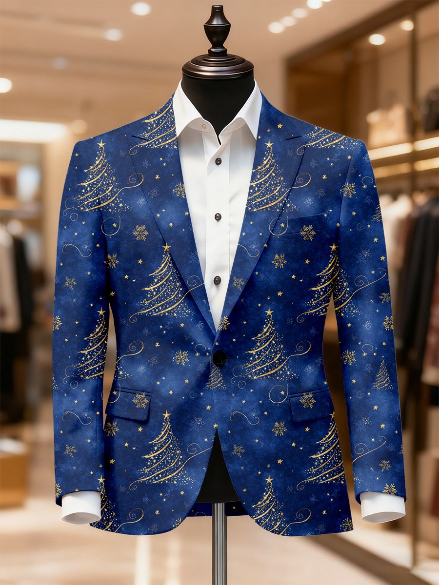 Men's Business Casual Christmas Suit Outerwear