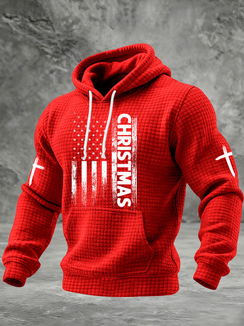 Men's Christmas Printed Casual Hoodie