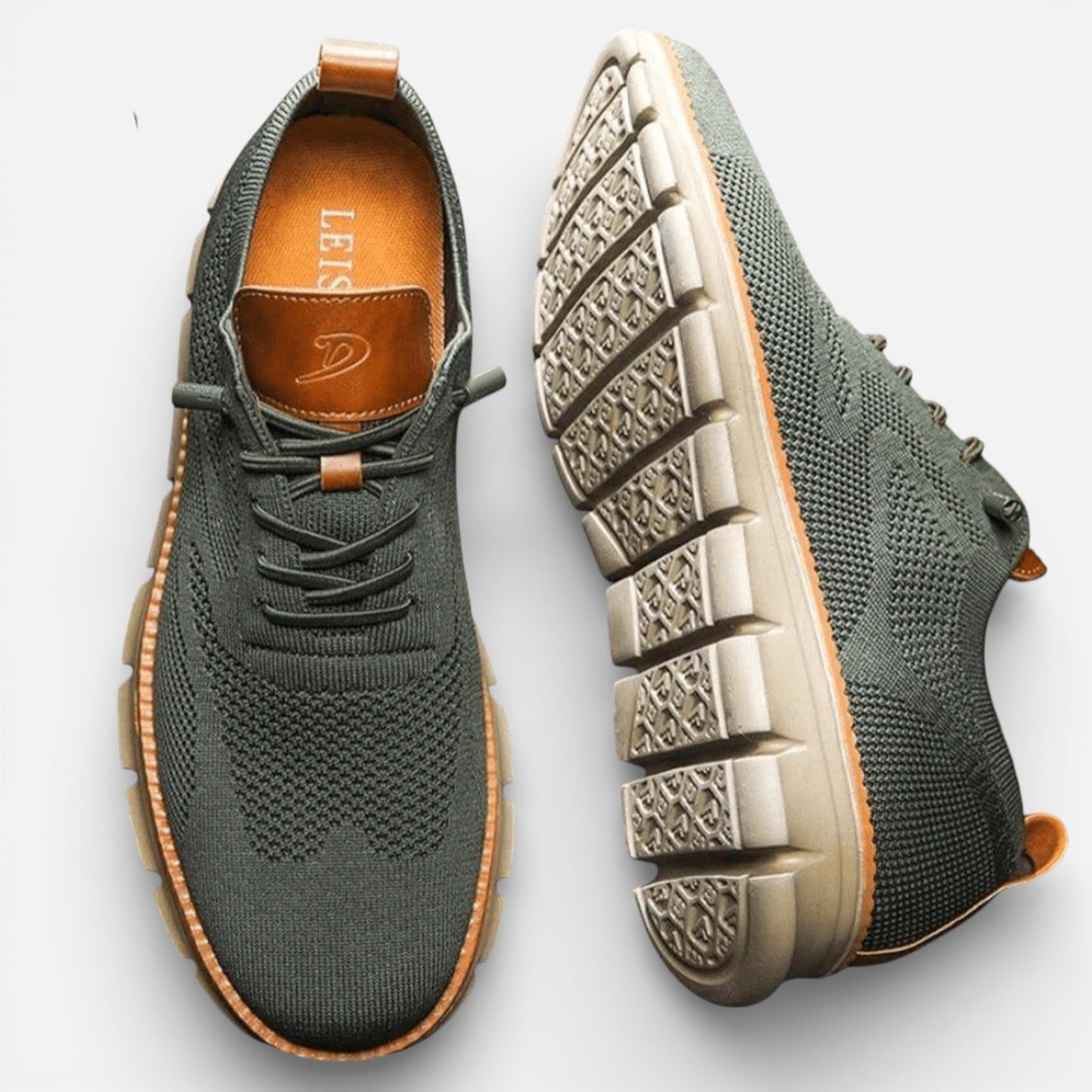 Men’s Refined Knit Lace-Up Oxfords