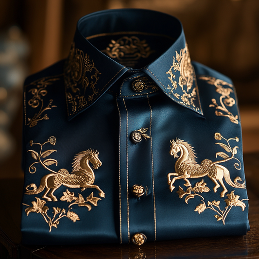 Classic Style wrinkle-resistant formal casual long sleeve shirt