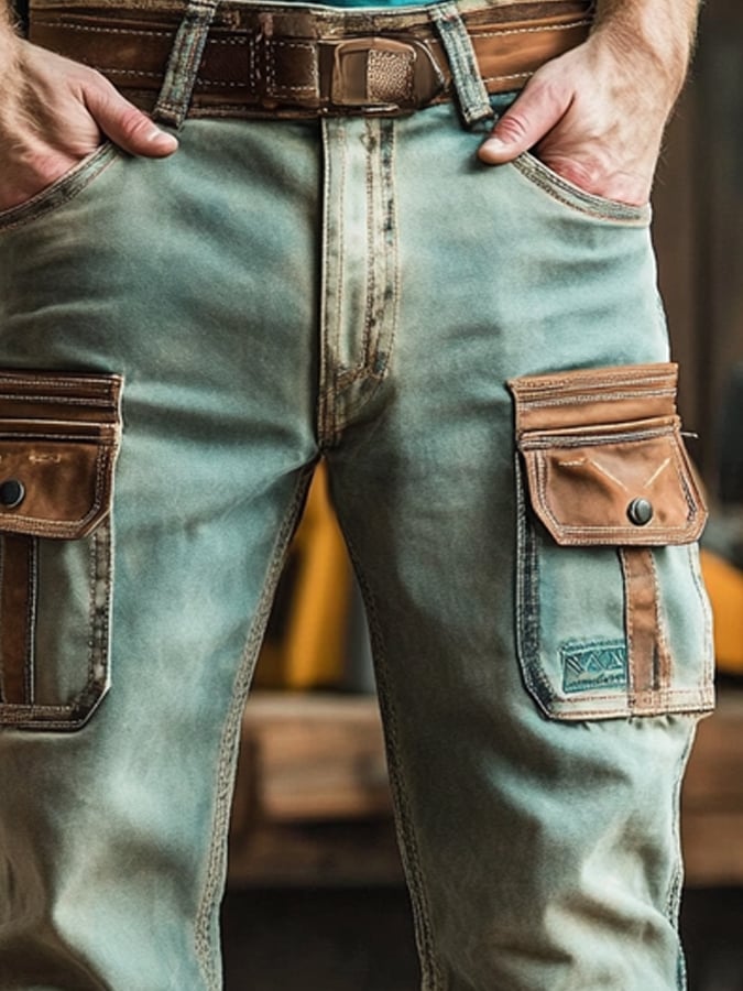 Men's Retro Outdoor Functional Overalls