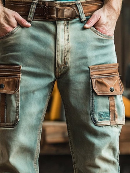 Men's Retro Outdoor Functional Overalls