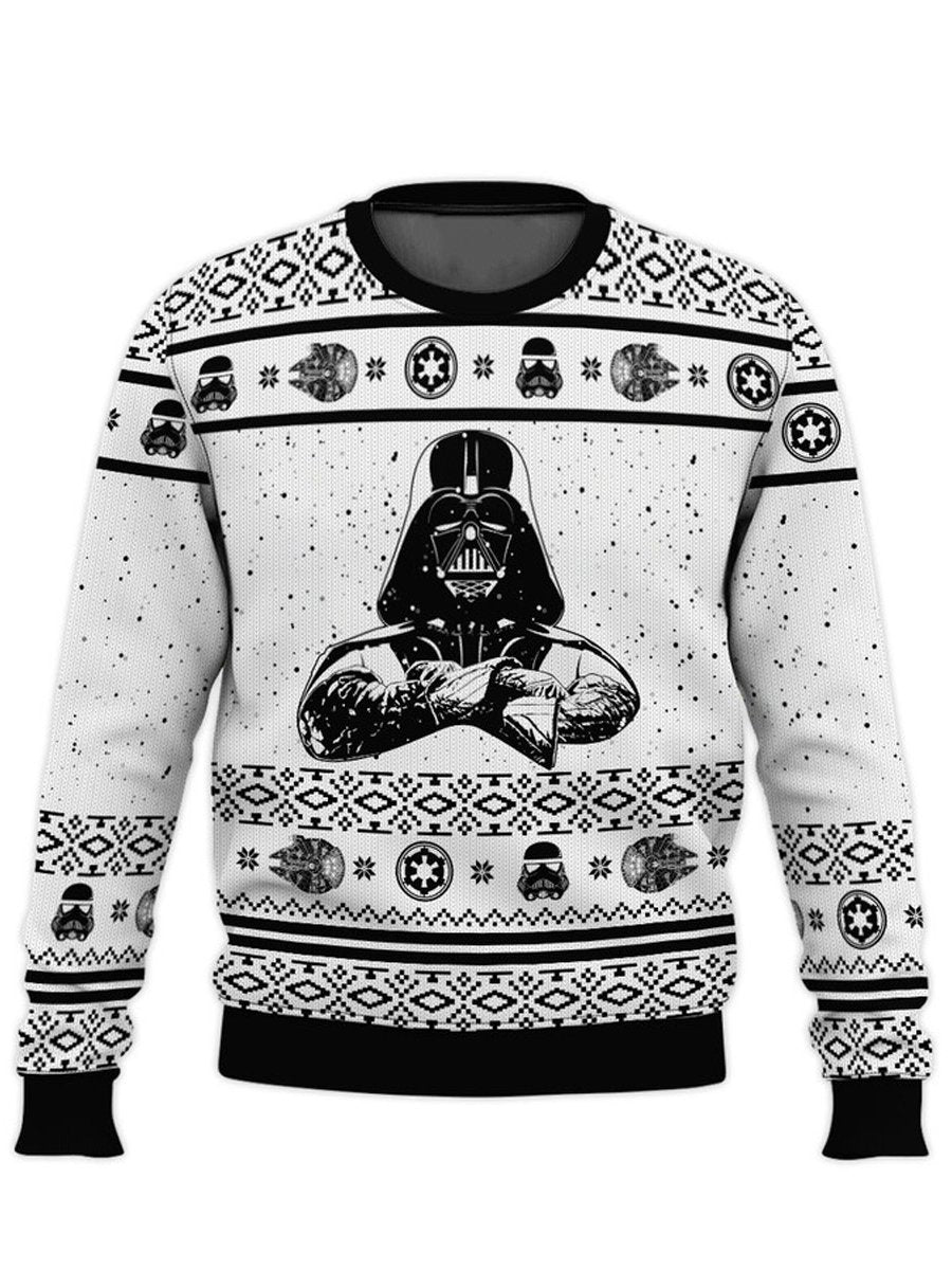 Fun Print Planet Darth Vader Sweatshirt - Unisex