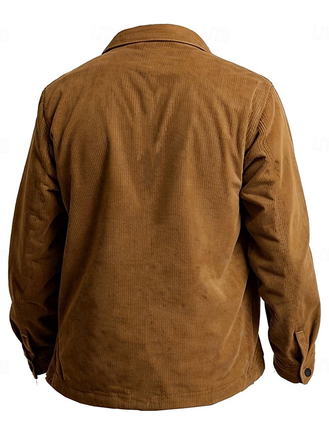 Men's Vintage Western Corduroy Shirt
