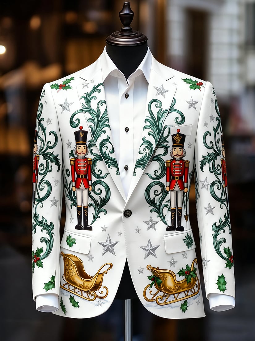 Men's Business Casual Christmas Suit Outerwear