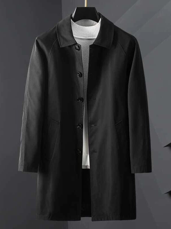 Men's Light Luxury Business Pocket Windbreaker
