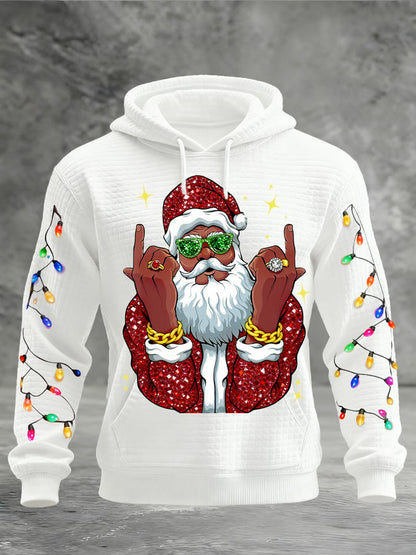 Men's Santa Claus Print Hoodie