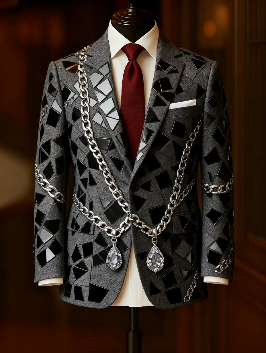 Men's Business Retro Casual Suit Jacket