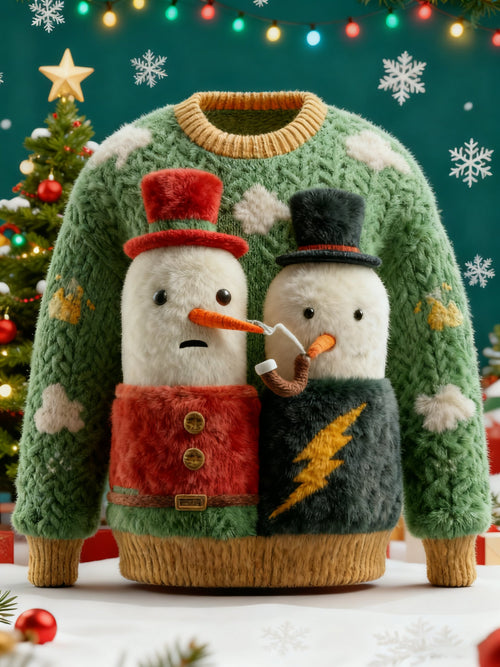 Men's Christmas Print Ugly Sweater