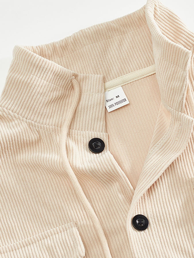 Men's Vintage Corduroy Color Block Comfort Jacket