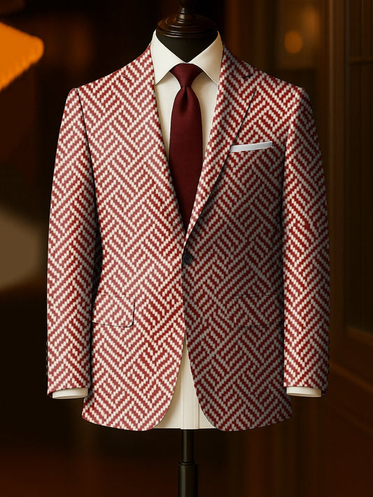 Men's Business Casual Large Pocket Notch Lapel Blazers