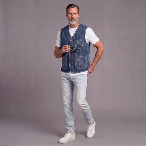 Men's Denim Vest