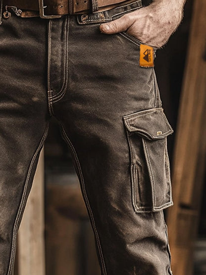 Men's Retro Outdoor Functional Overalls