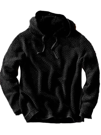 Men's Hooded Waffle Sweatshirt